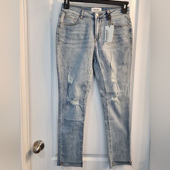 NWT Anthropologie EVIDNT Verona Skinny Ankle Jeans Size 27 - Picture 1 of 5
